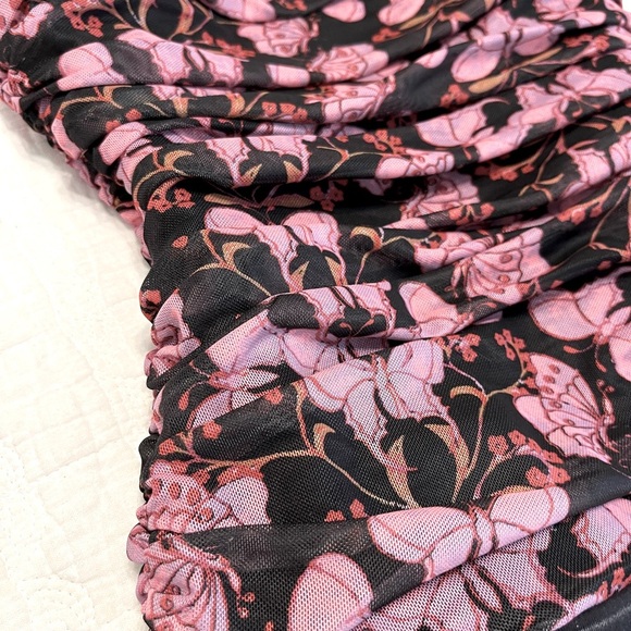 NEW FREE PEOPLE - Thong bodysuit with mesh and drawstrings size XS - Picture 4 of 8